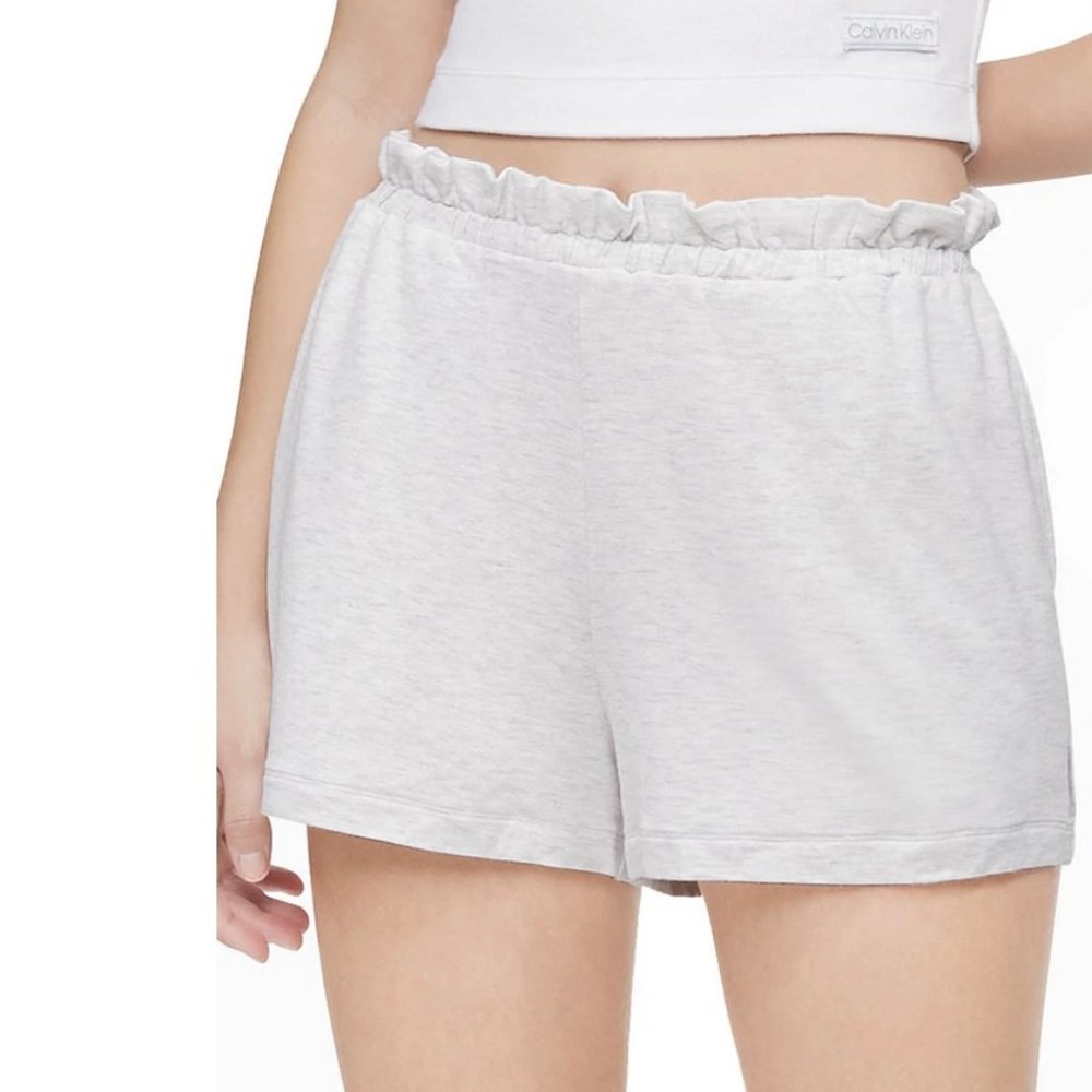 💖MEGA SALE💖Calvin Klein QS6680-061 Shorts Women's Pure Sleep White Viscose